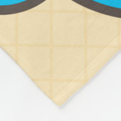 Kawaii Eiskrem Narwhal Fleecedecke (Ecke)