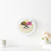 Kawaii-Eiskrem Runde Wanduhr (Zuhause)
