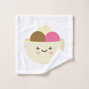 Kawaii-Eiskrem Waschlappen