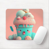 Kawaii-Eismousepad Mousepad (Mit Mouse)