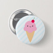 Kawaii Eistüte Button (Vorne & Hinten)