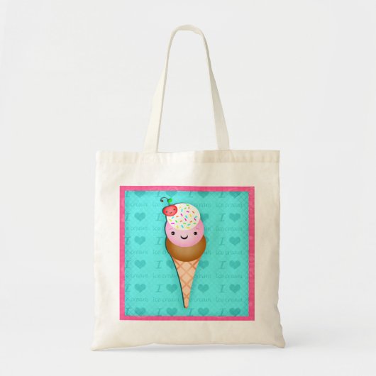 Kawaii Eistüte-Geschenk-Tasche Tragetasche (Vorne)