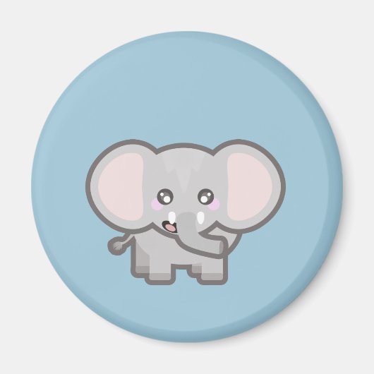 Kawaii Elefant Magnet (Vorne)