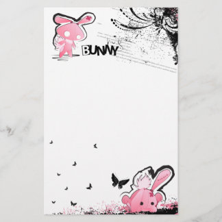 Kawaii emo Pink Bunny Stationery Briefpapier