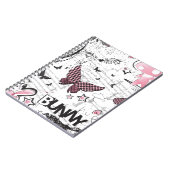 Kawaii emo Rosa-Häschen Notizblock (Linke Seite)