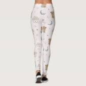 Kawaii Engelkatzen & Wolken (2) Leggings (Rückseite)