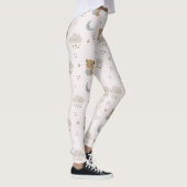 Kawaii Engelkatzen & Wolken (2) Leggings (Rechts)