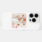 Kawaii Ente mit Erdbeereis Case-Mate iPhone Hülle (Rückseite (Horizontal))