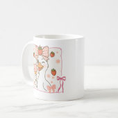 Kawaii-Ente mit Erdbeereis Kaffeetasse (Vorderseite Links)