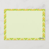 Kawaii Erbsen in einem Pod Postkarte (Rückseite)