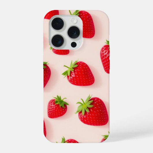 Kawaii-Erdbeer-Ästhetik-Handyhülle iPhone Hülle (Rückseite)