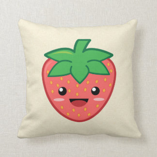 Kawaii Erdbeere Kissen