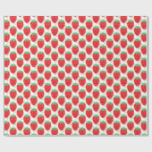 Kawaii Erdbeere niedlich Geschenkpapier (Flach)