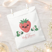 Kawaii Erdbeeren-Baby-Party Geschenktütchen (Ausgeschnitten)