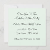 Kawaii Erdbeergeburtstags-Party Einladungen (Rückseite)