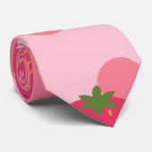 Kawaii Erdbeerkuh Muster Krawatte (Gerollt)