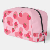 Kawaii Erdbeerkuh Muster Waschbeutel (Rechte Ecke)