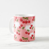 Kawaii Erdbeermilch Kaffeetasse (Vorderseite Links)