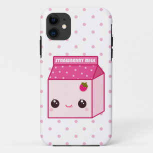 Kawaii Erdbeermilchkarton iPhone 11 Hülle