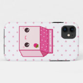 Kawaii Erdbeermilchkarton Case-Mate iPhone Hülle (Rückseite (Horizontal))