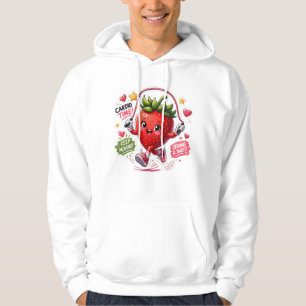 Kawaii-Erdbeerspringseil-Fitness-Aufkleber Hoodie