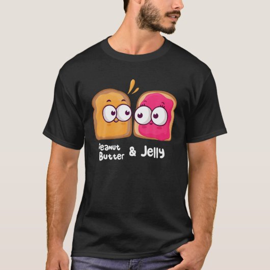 Kawaii-Erdnuss-Butter und Gelee-Toast-Matching-Cou T-Shirt (Vorderseite)