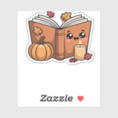 Kawaii Erntedank Buch Klassischer T - Shirt Aufkleber (Blatt)