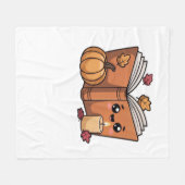 Kawaii Erntedank Buch Klassischer T - Shirt Fleecedecke (Vorderseite (Horizontal))