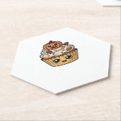 Kawaii Erntedank cupcake Klassischer T - Shirt Untersetzer (angewinkelt)