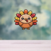 Kawaii Erntedank Truthahn Klassischer T - Shirt_1 Acrylschild (Neutral)