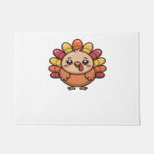 Kawaii Erntedank Truthahn Klassischer T - Shirt_1 Fußmatte (Vorderseite)