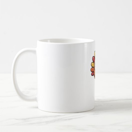 Kawaii Erntedank Truthahn Klassischer T - Shirt_1 Kaffeetasse (Links)