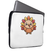 Kawaii Erntedank Truthahn Klassischer T - Shirt_1 Laptopschutzhülle (Vorne Rechts)
