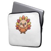 Kawaii Erntedank Truthahn Klassischer T - Shirt_1 Laptopschutzhülle (Vorderseite Links)