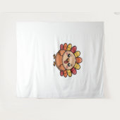 Kawaii Erntedank Truthahn Klassischer T - Shirt_1 Wandteppich (Vorderseite (Horizontal))