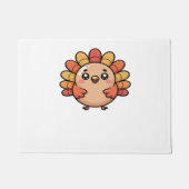 Kawaii Erntedank Truthahn Klassischer T - Shirt Fußmatte (Vorderseite)