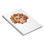 Kawaii Erntedank Truthahn Klassischer T - Shirt Notizblock (Rechte Seite)