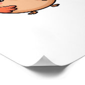 Kawaii Erntedank Truthahn Klassischer T - Shirt Poster (Ecke)