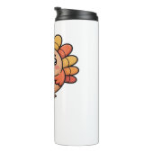 Kawaii Erntedank Truthahn Klassischer T - Shirt Thermosbecher (Nach rechts gedreht)