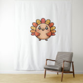 Kawaii Erntedank Truthahn Klassischer T - Shirt Wandteppich (Beispiel)