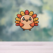 Kawaii Erntedank Truthahn Oversifizierter T - Shir Acrylschild (Neutral)