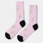 Kawaii Ester Bunnies Socken (Linkes Detail)