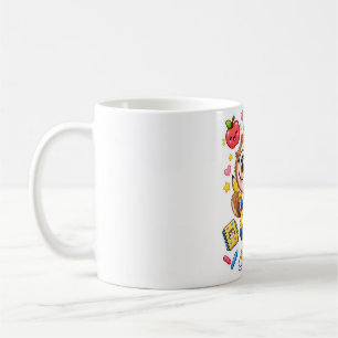 Kawaii-Eule-Student Rückkehr zur Schule Kaffeetass Kaffeetasse