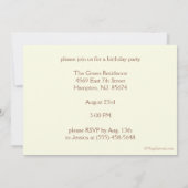 Kawaii Eulen-Geburtstags-Party Einladungen (Rückseite)