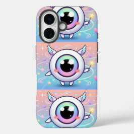 Kawaii Evil Eye with Magical Aura iPhone 16 Hülle