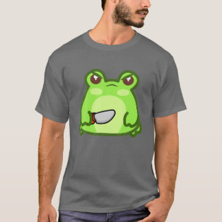 Kawaii Evil Frog mit Knife Niedlich Kawaii Froggy T-Shirt