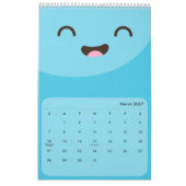 Kawaii Faces Kids Calendar Kalender (Mär 2027)