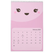 Kawaii Faces Kids Calendar Kalender (Feb 2027)