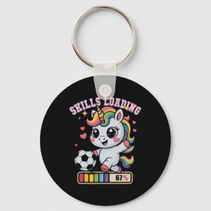Kawaii Fähigkeiten Laden 67 Fußball Einhorn Score Schlüsselanhänger