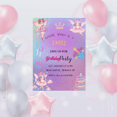 Kawaii Fairy Kids Birthday  Einladung
